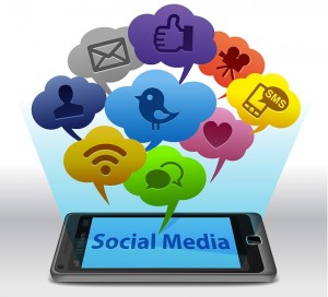 Social-media-on-Smartphone